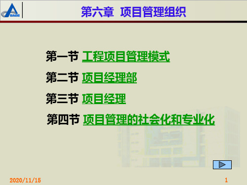 06第六章 项目管理组织