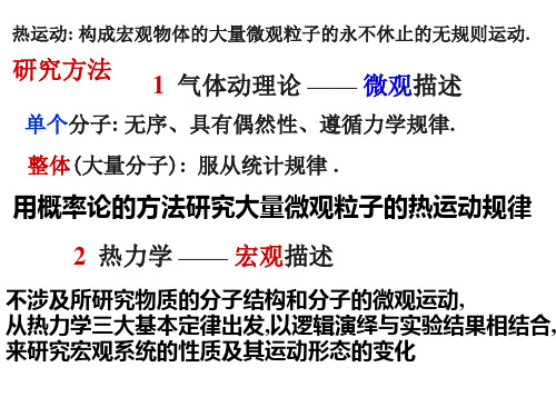 大学物理 气体动理论