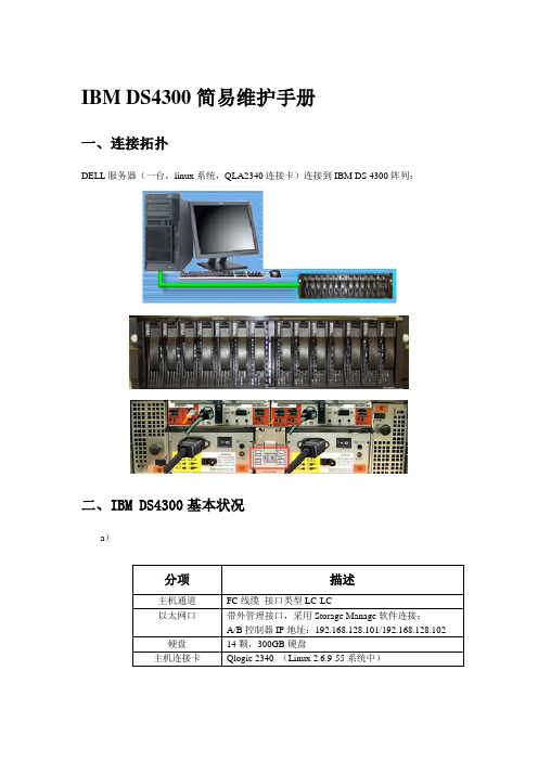 IBM DS4300简易维护手册