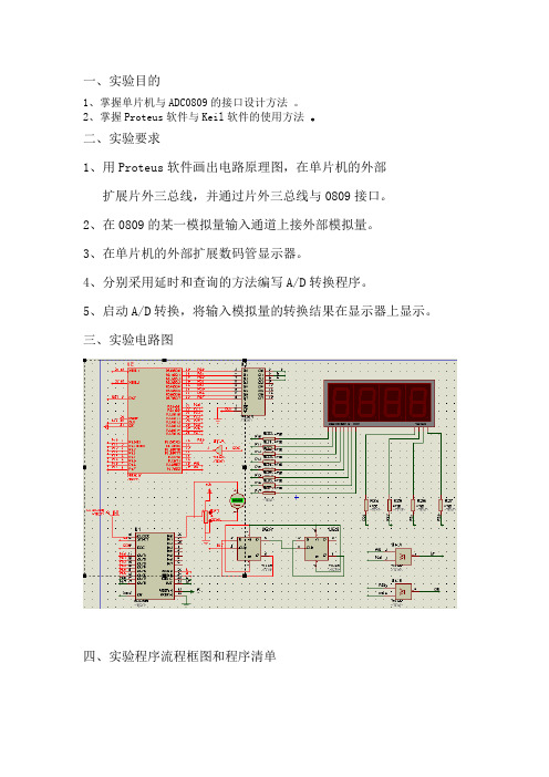 单片机AD转换实验