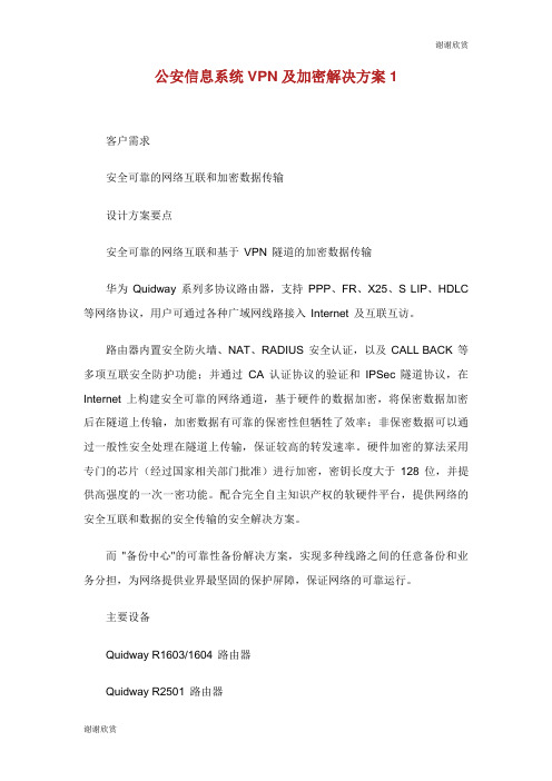 公安信息系统VPN及加密解决方案.doc