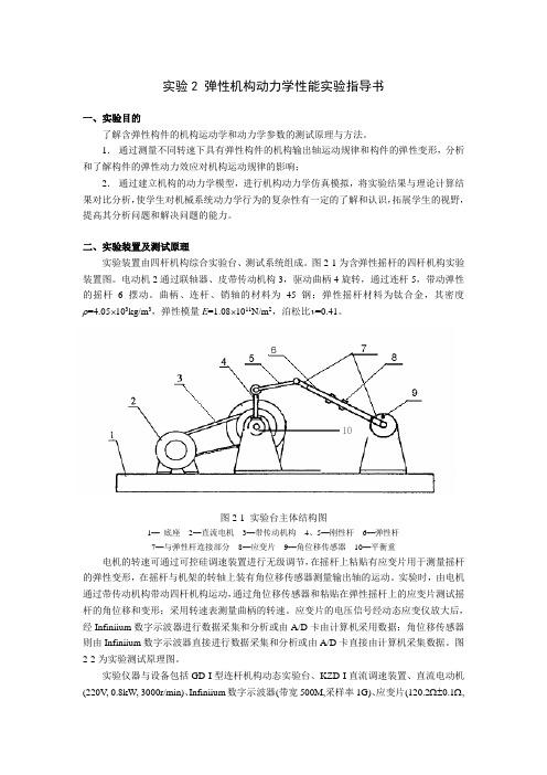 实验2.弹性机构动力学性能实验