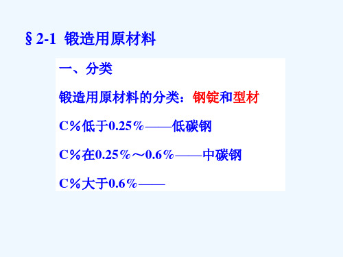 锻造工艺与模具设计