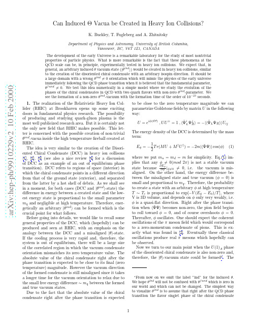 Can Induced Theta Vacua be Created in Heavy Ion Collisions