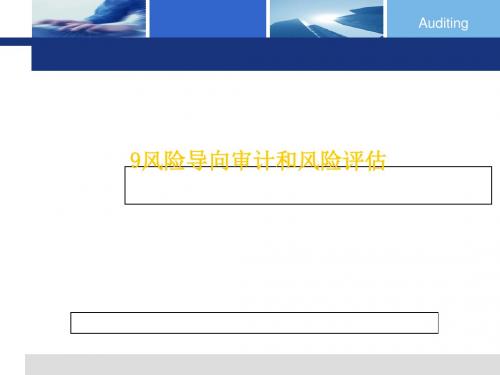 风险导向审计和风险评估概述(PPT 87张)
