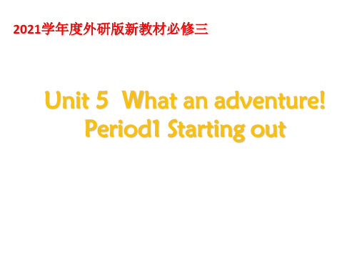 Unit 5What an adventurePeriod1 精品课件