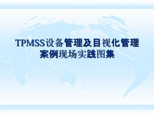 TPMSS设备管理及目视化管理案例现场实践图集