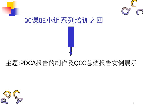 PDCA和QCC的培训资料