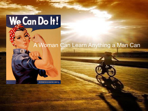 unit six A woman can learn anything a man can全新版大学英语(第二版)