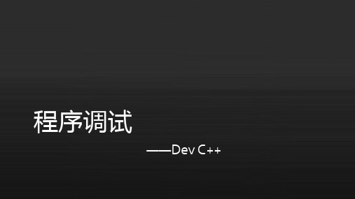 dev 调试