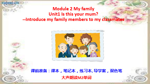 七年级上册英语上课课件：M2U1_Is_this_your_mum