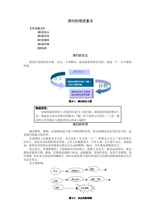 【精益生产】清扫的推进重点