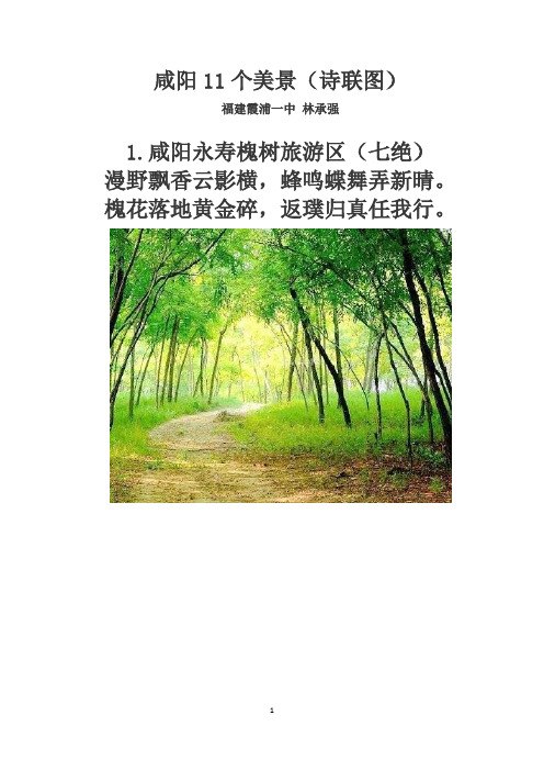 咸阳11个美景(诗联图)