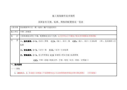 规范标准图集配置