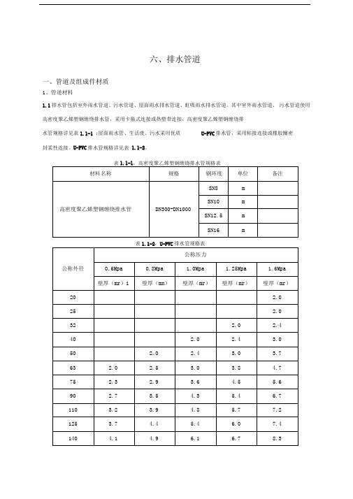 排水管道施工技术要求