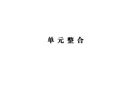 2015届高考历史总复习 第五单元 中国社会主义的政治建设、祖国统一与对外关系单元整合课件 岳麓版必修1