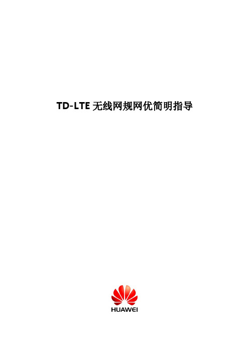 2013最新TD_LTE无线网规网优简明指导