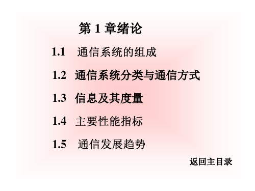 现代通信原理与技术张辉第1章-PPT精选文档