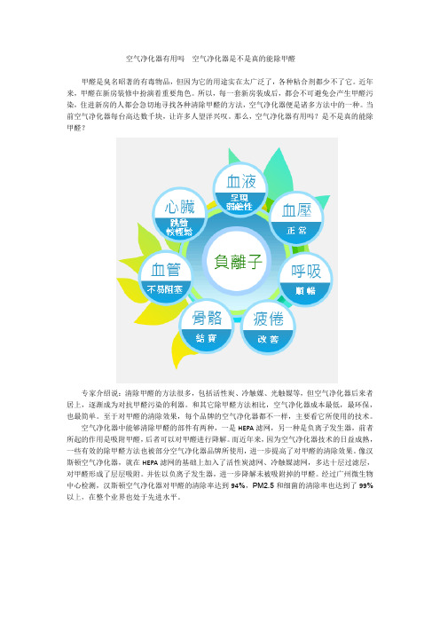 空气净化器有用吗  空气净化器是不是真的能除甲醛