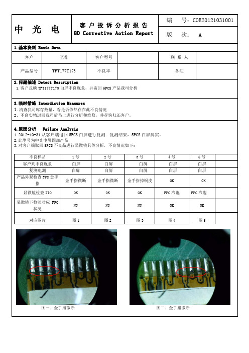 分析改善报告