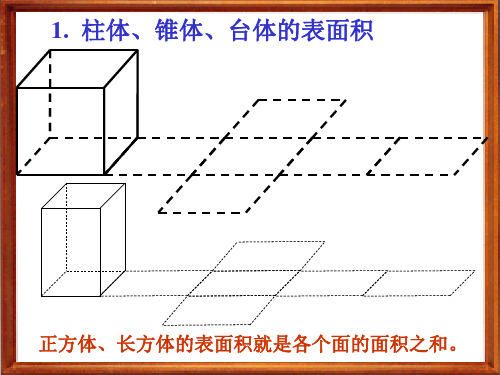 不规则立体图形的表面积