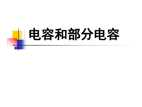 电容和部分电容(静电场)资料