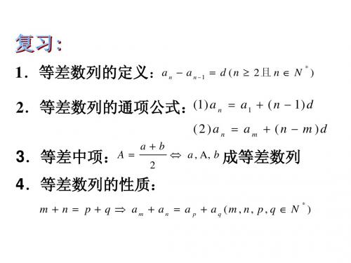 &2.2.2等差数列的前n项和公式