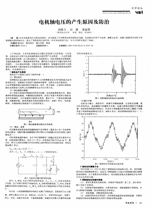 电机轴电压的产生原因及防治