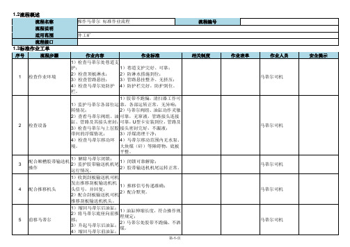 操作马蒂尔标准作业流程