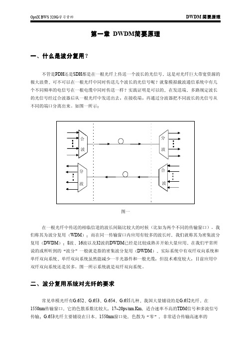 DWDM简要原理