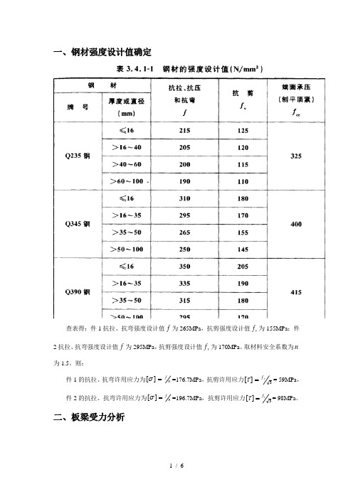 吊耳强度校核