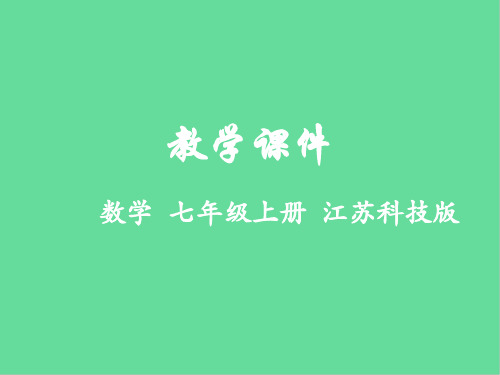 七年级数学上册有理数有理数的加法与减法教学课件苏科版本