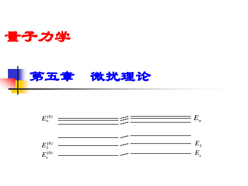 量子力学 第五章  微扰理论