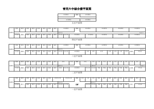 青冈六中综合楼平面图