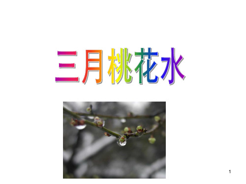 部编版四年级语文下册第一单元 4三月桃花水课件PPT(必备精品)