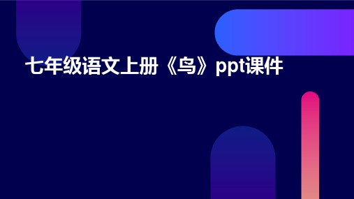 七年级语文上册《鸟》ppt课件