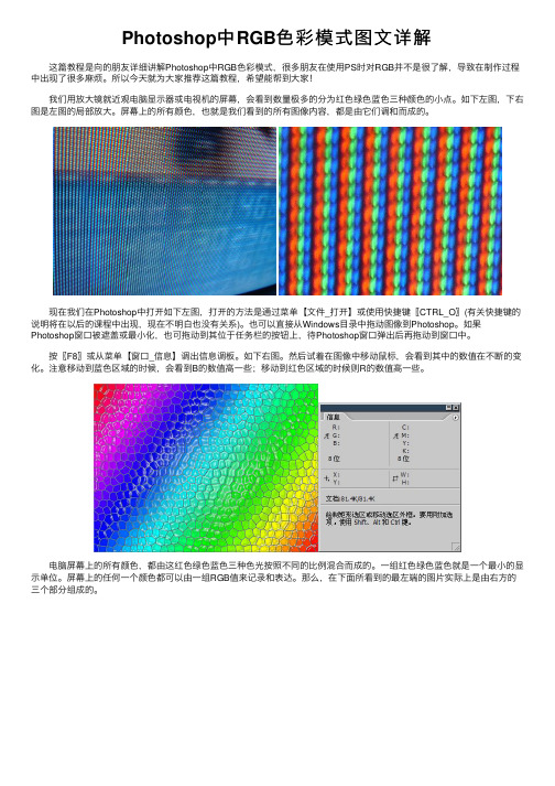 Photoshop中RGB色彩模式图文详解