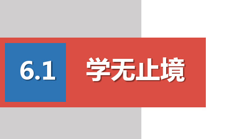 人教部编版九年级道德与法治下册课件：6.1学无止境(共22张PPT)