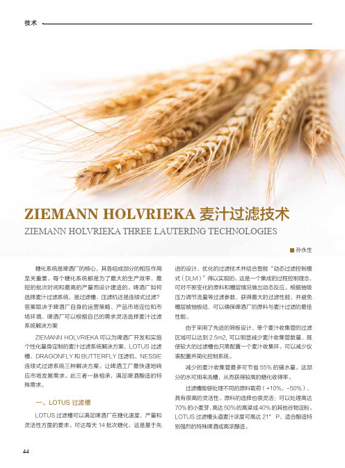 ziemann holvrieka 麦汁过滤技术