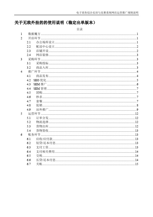 ITMC电子商务规则