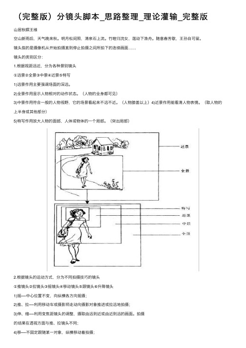 （完整版）分镜头脚本_思路整理_理论灌输_完整版