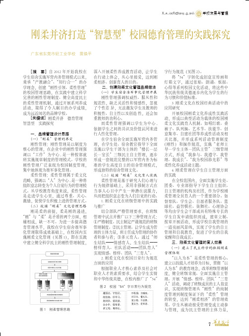 刚柔并济打造“智慧型”校园德育管理的实践探究
