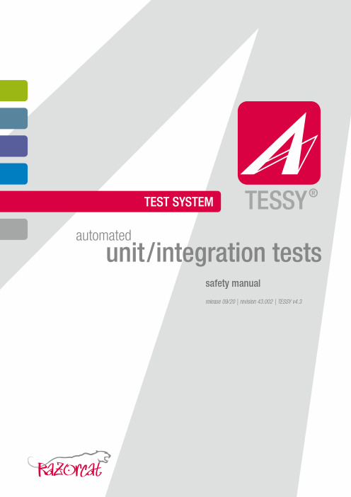 tessy v4.3 安全手册说明书