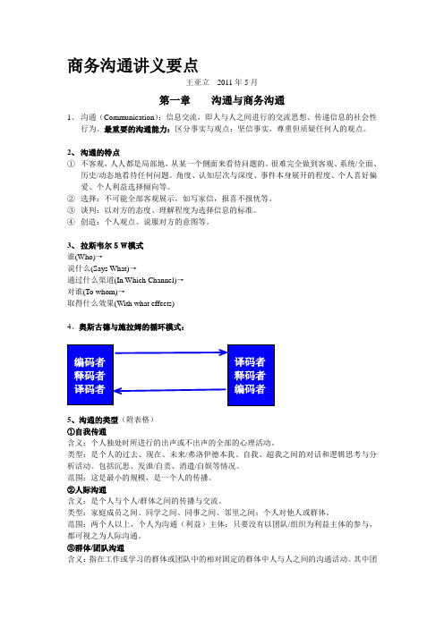 商务沟通要点