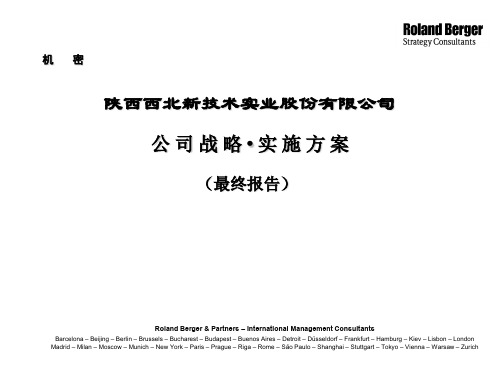 罗兰贝格XXXX新技术实业股份有限公司战略实施方案(ppt 80页)