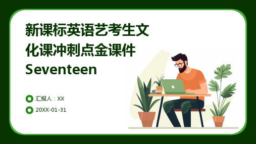 新课标英语艺考生文化课冲刺点金课件Seventeen