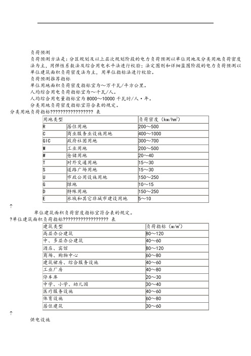 建筑用电负荷预测