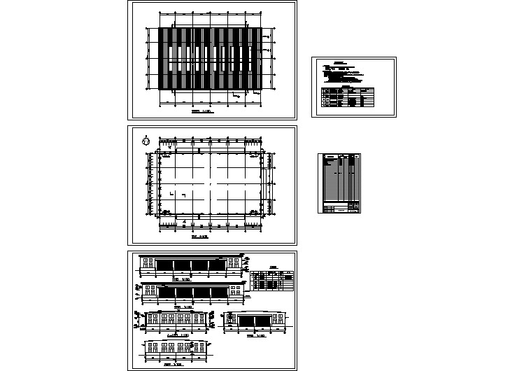 1548平方米轻钢单层车库建筑图