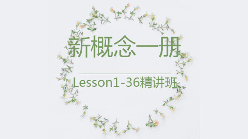 Lesson1314(课件)新概念英语第一册