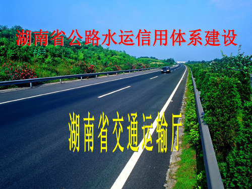 公路水运信用体系建设(ppt 28页)